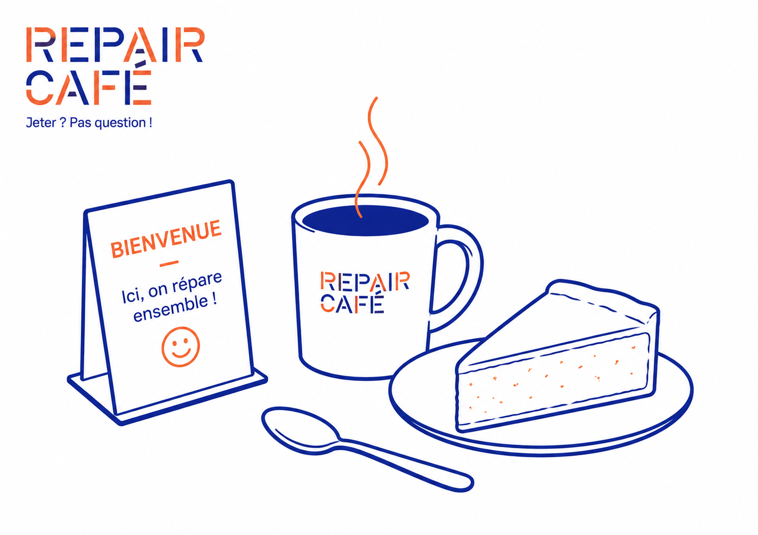 Accueil convivial et partage d'un café associatif au Repair Café de Chevry-Cosigny