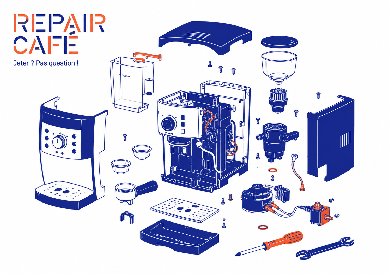 Réparation de petit électroménager au Repair Café Chevry-Cossigny
